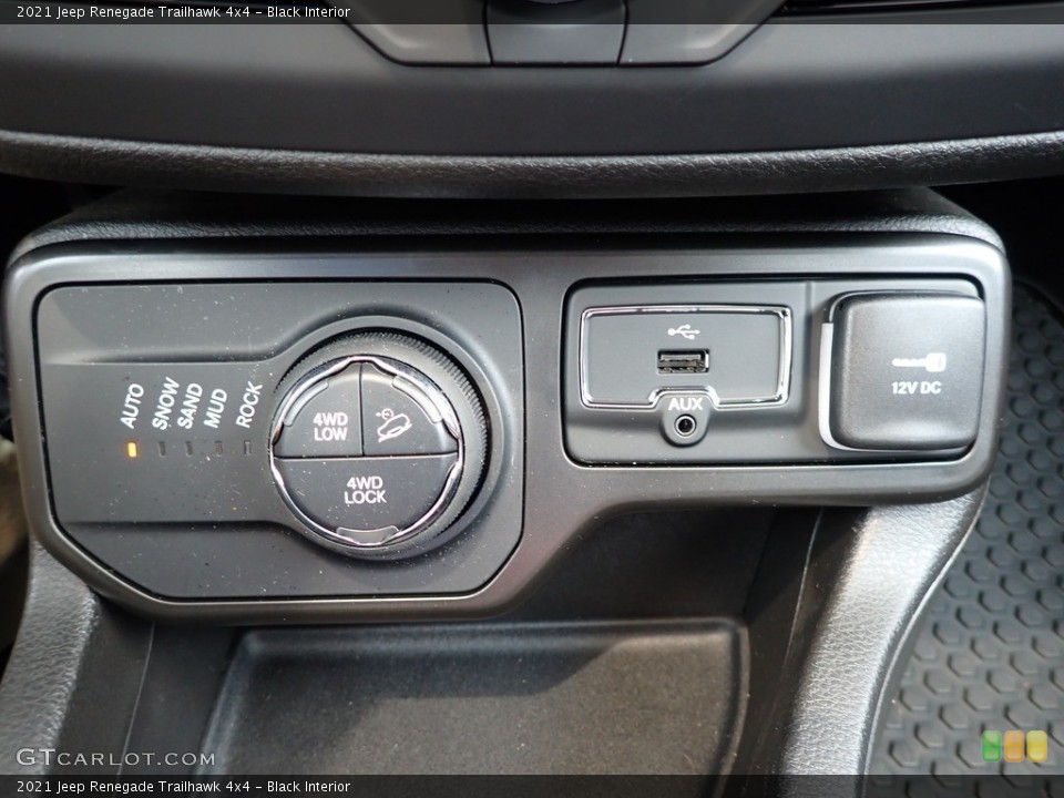 Black Interior Controls for the 2021 Jeep Renegade Trailhawk 4x4 #142510719