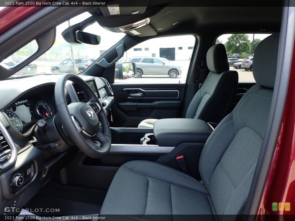 Black Interior Photo for the 2021 Ram 1500 Big Horn Crew Cab 4x4 #142510971