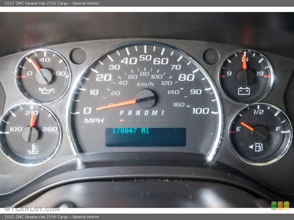 Neutral Interior Gauges for the 2015 GMC Savana Van 2500 Cargo #142511367