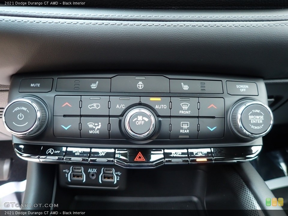 Black Interior Controls for the 2021 Dodge Durango GT AWD #142511553