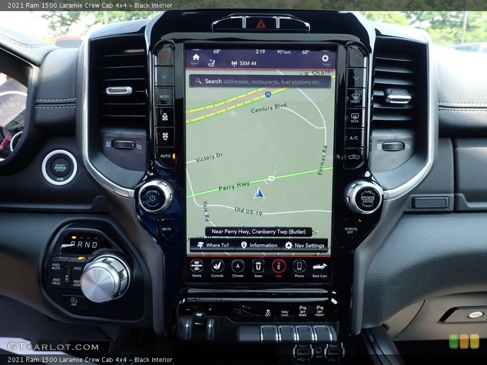 Black Interior Navigation for the 2021 Ram 1500 Laramie Crew Cab 4x4 #142511769