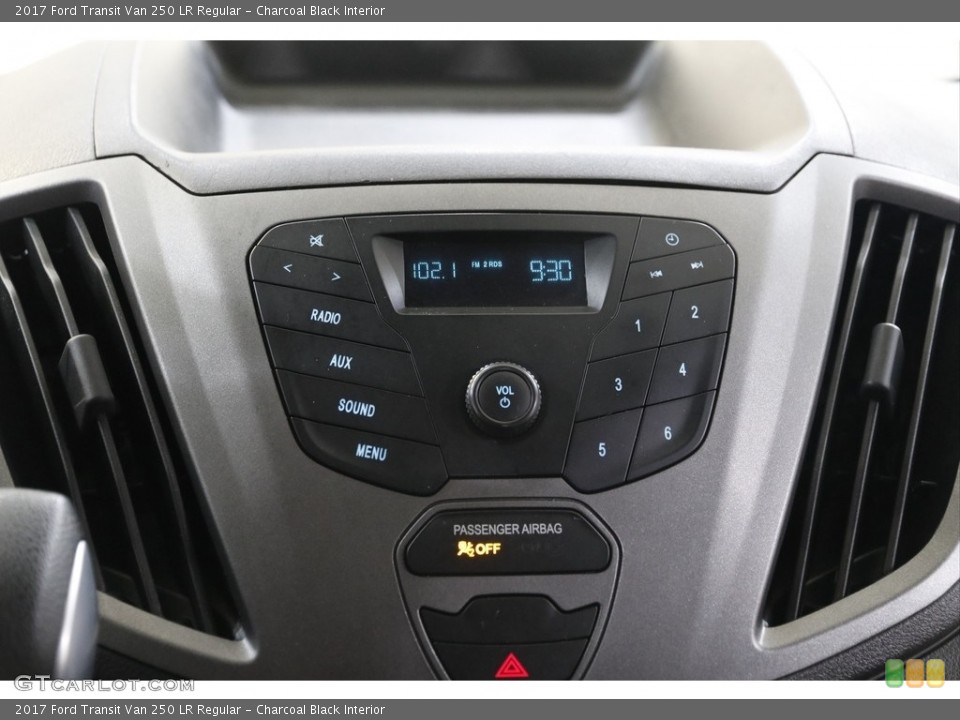 Charcoal Black Interior Controls for the 2017 Ford Transit Van 250 LR Regular #142512114