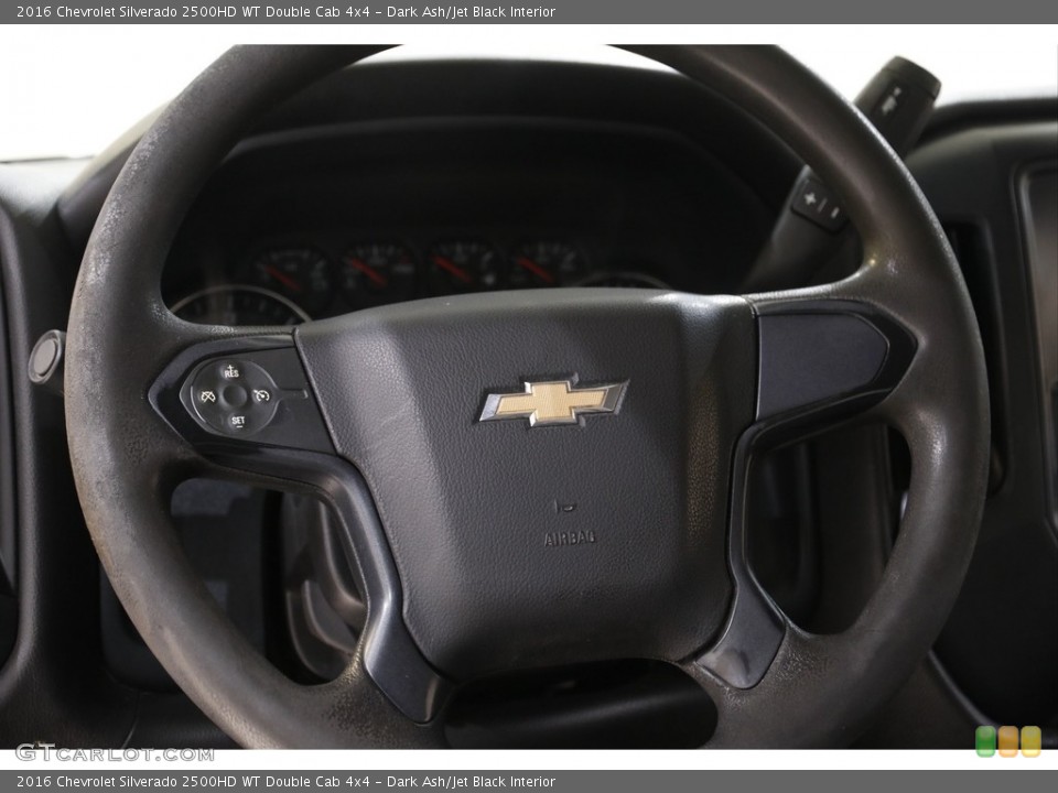Dark Ash/Jet Black Interior Steering Wheel for the 2016 Chevrolet Silverado 2500HD WT Double Cab 4x4 #142512600