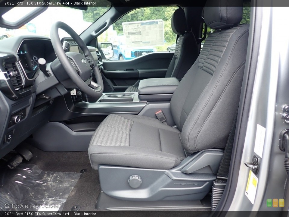 Black Interior Photo for the 2021 Ford F150 STX SuperCrew 4x4 #142513228