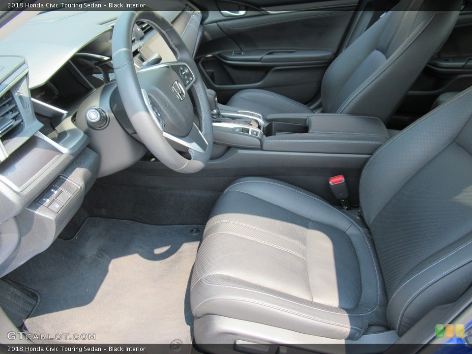 Black Interior Front Seat for the 2018 Honda Civic Touring Sedan #142514065