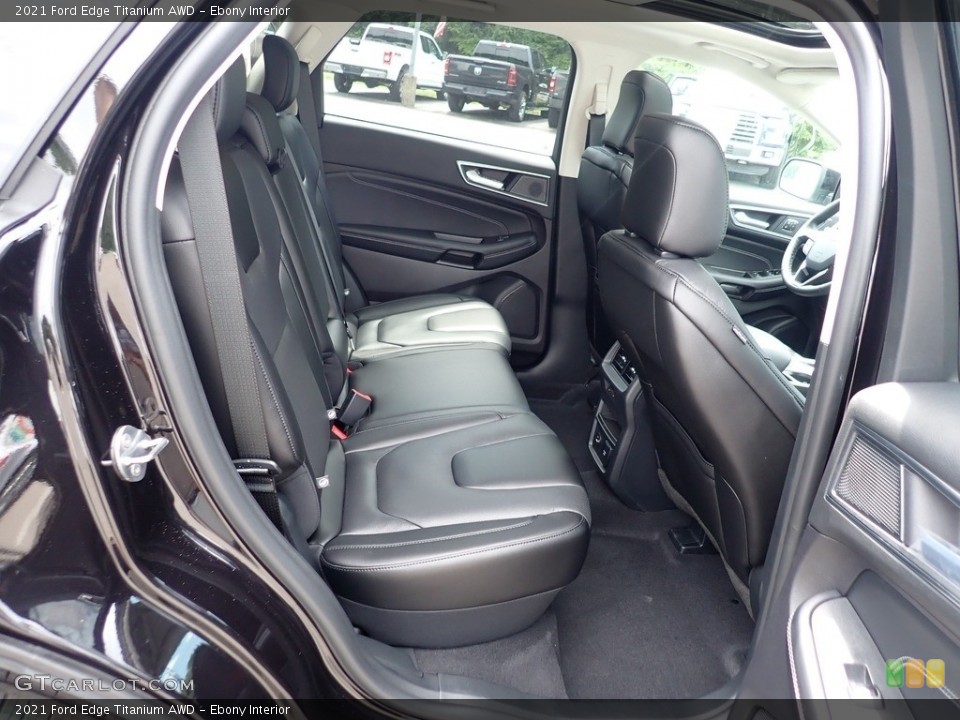 Ebony Interior Rear Seat for the 2021 Ford Edge Titanium AWD #142514104