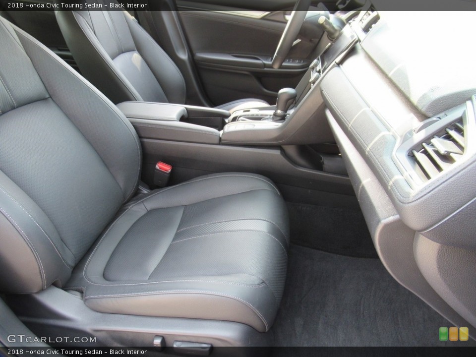 Black Interior Front Seat for the 2018 Honda Civic Touring Sedan #142514137
