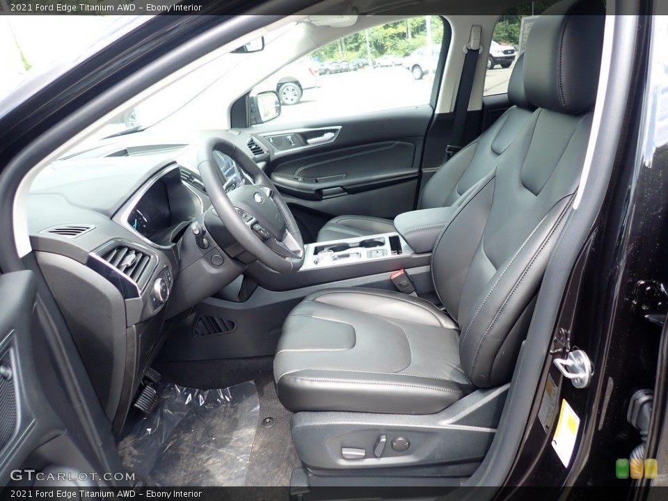 Ebony Interior Front Seat for the 2021 Ford Edge Titanium AWD #142514176