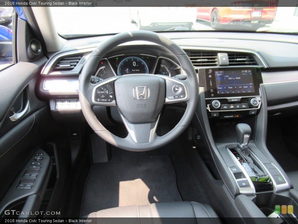 Black Interior Dashboard for the 2018 Honda Civic Touring Sedan #142514185