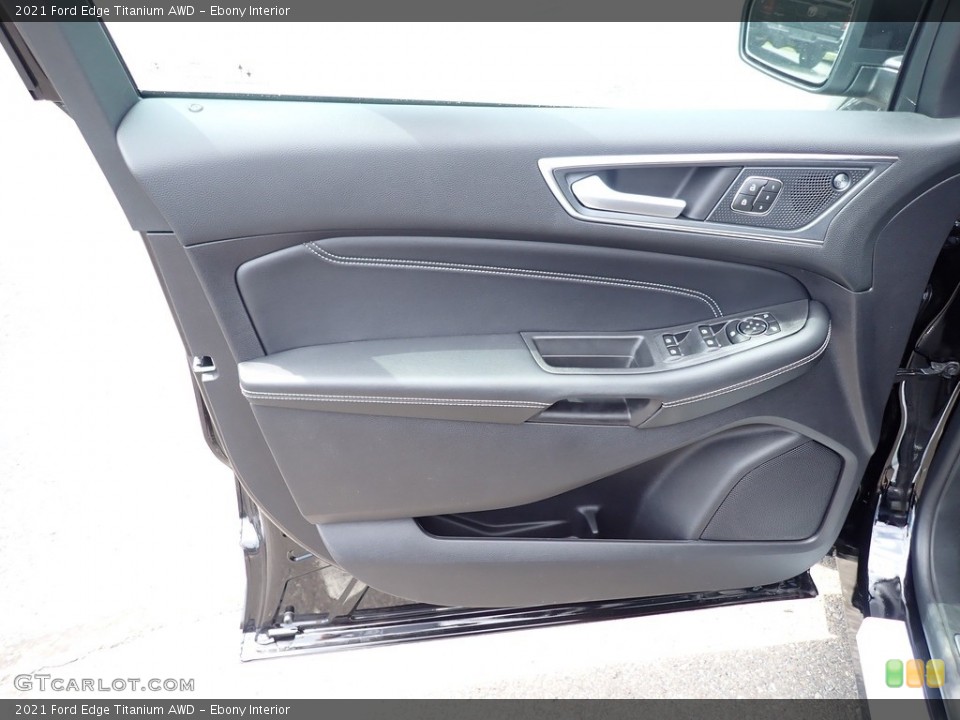 Ebony Interior Door Panel for the 2021 Ford Edge Titanium AWD #142514200