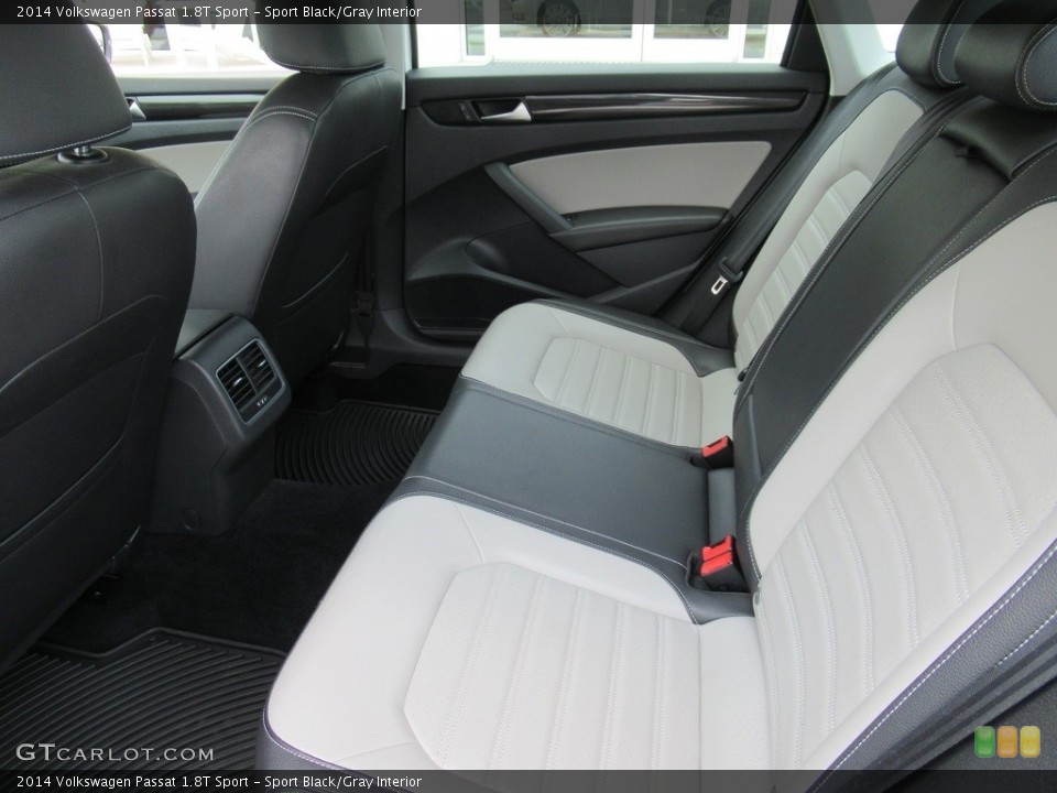 Sport Black/Gray Interior Rear Seat for the 2014 Volkswagen Passat 1.8T Sport #142515046