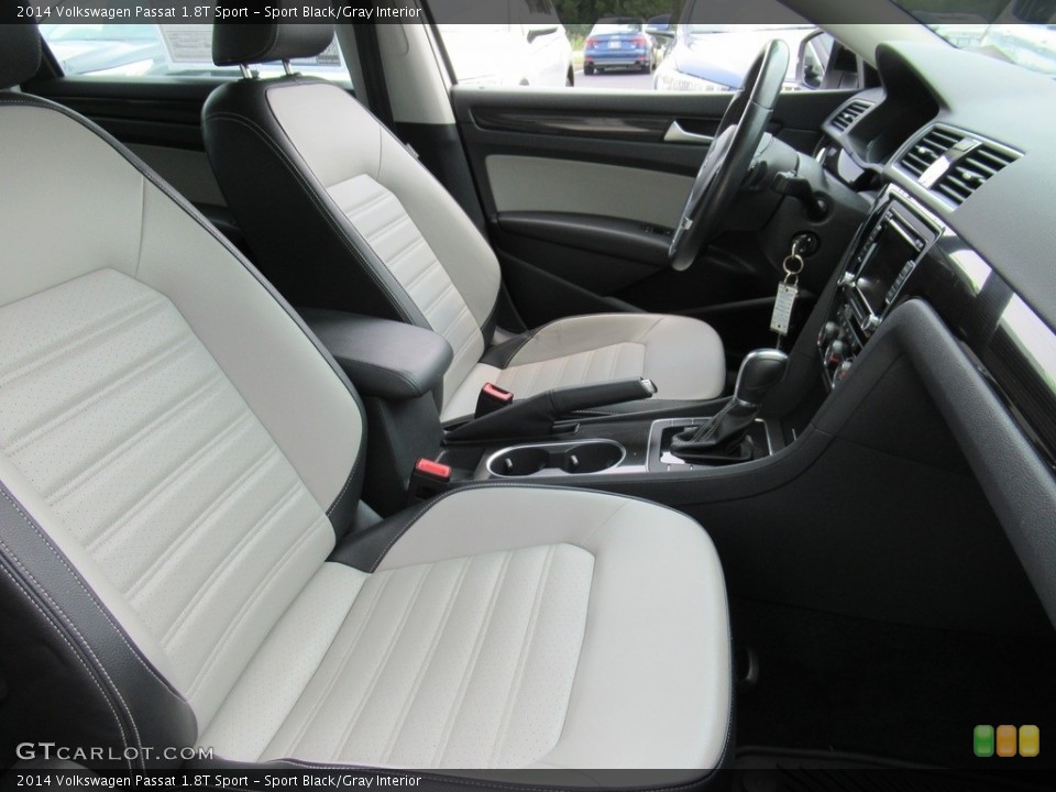 Sport Black/Gray Interior Front Seat for the 2014 Volkswagen Passat 1.8T Sport #142515067