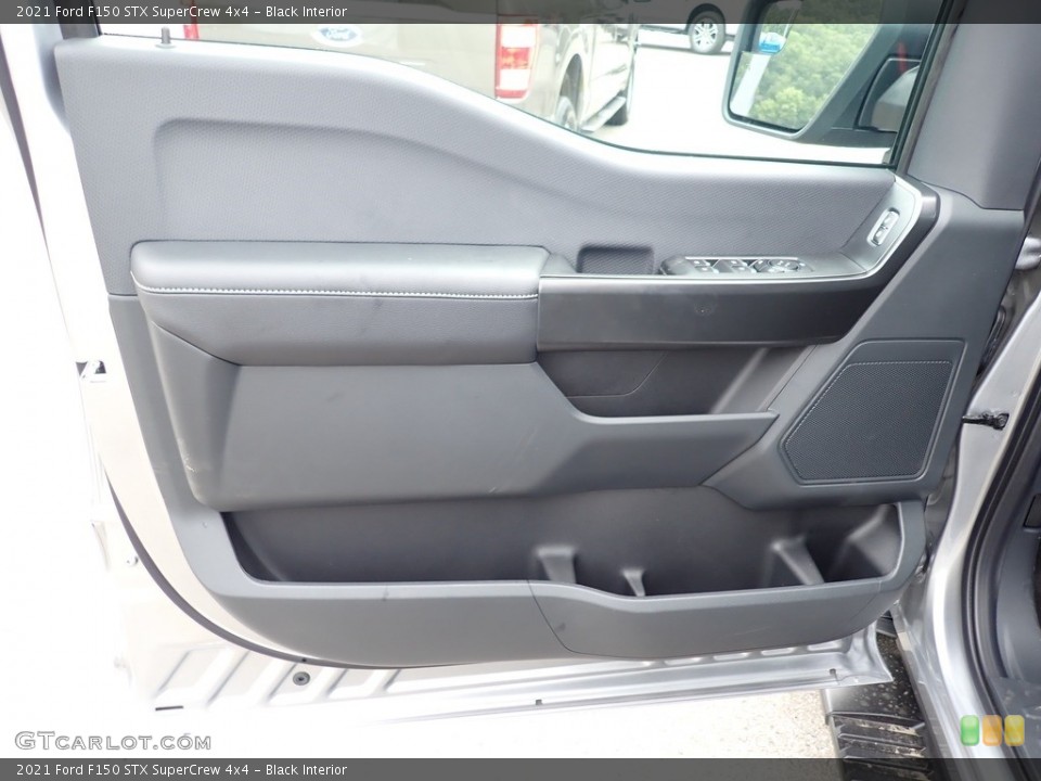 Black Interior Door Panel for the 2021 Ford F150 STX SuperCrew 4x4 #142515175