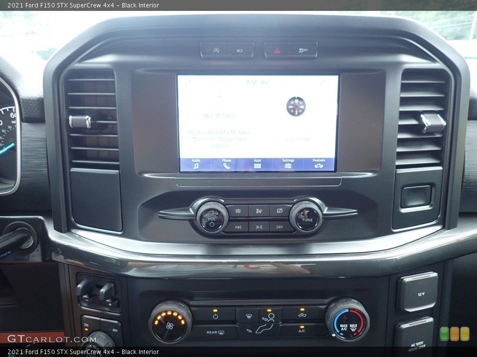 Black Interior Controls for the 2021 Ford F150 STX SuperCrew 4x4 #142515235