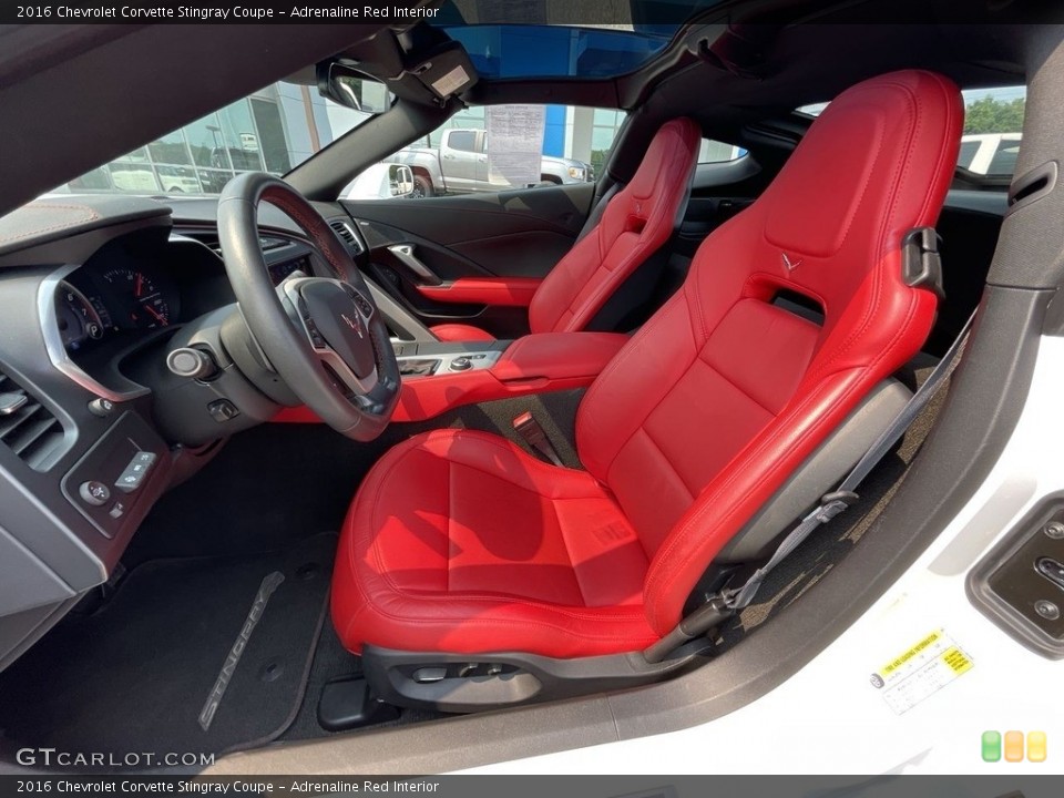 Adrenaline Red Interior Photo for the 2016 Chevrolet Corvette Stingray Coupe #142515895