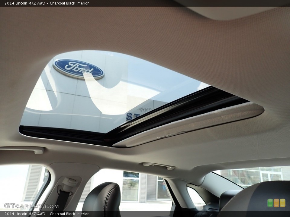 Charcoal Black Interior Sunroof for the 2014 Lincoln MKZ AWD #142517140