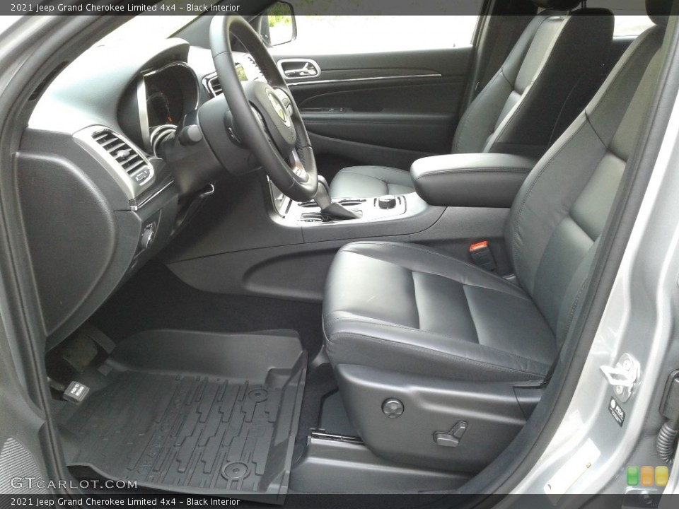 Black Interior Front Seat for the 2021 Jeep Grand Cherokee Limited 4x4 #142519117