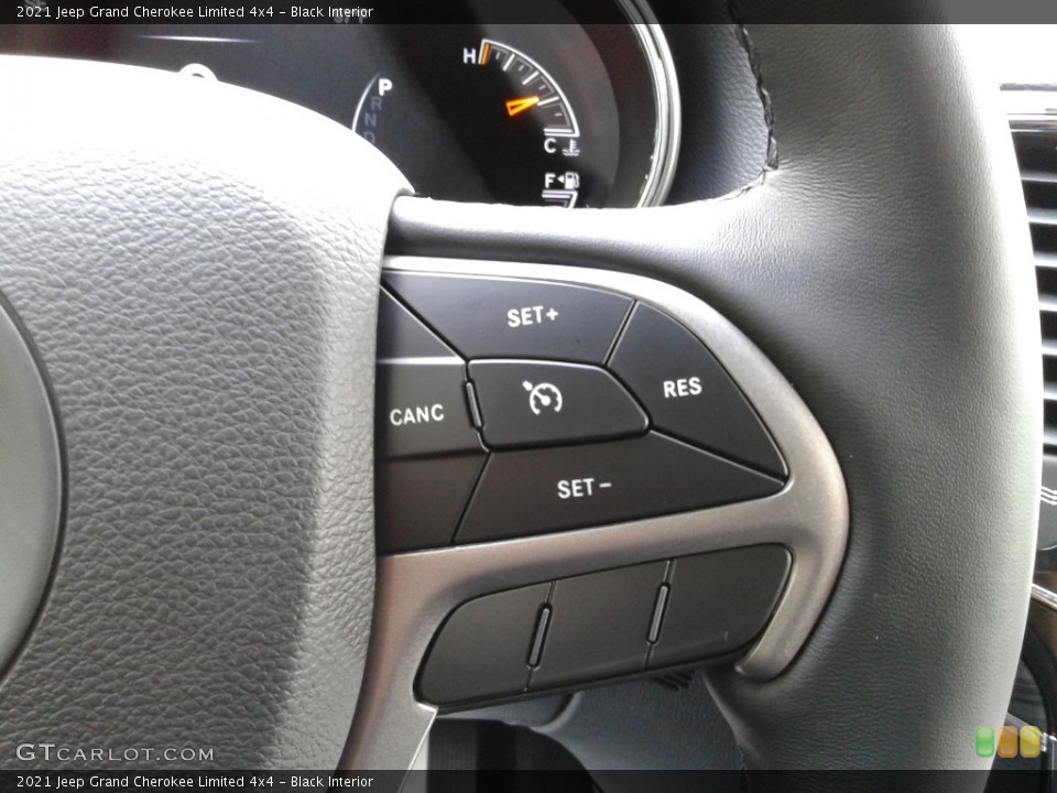 Black Interior Steering Wheel for the 2021 Jeep Grand Cherokee Limited 4x4 #142519357