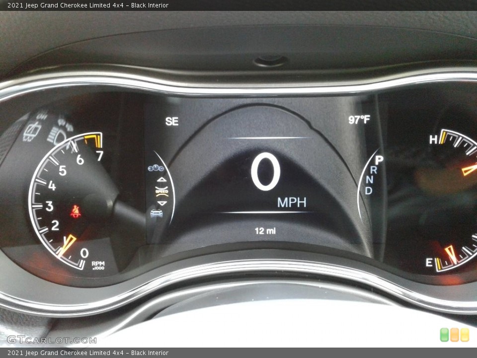 Black Interior Gauges for the 2021 Jeep Grand Cherokee Limited 4x4 #142519408