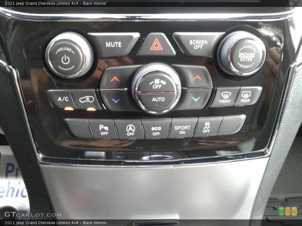 Black Interior Controls for the 2021 Jeep Grand Cherokee Limited 4x4 #142519534