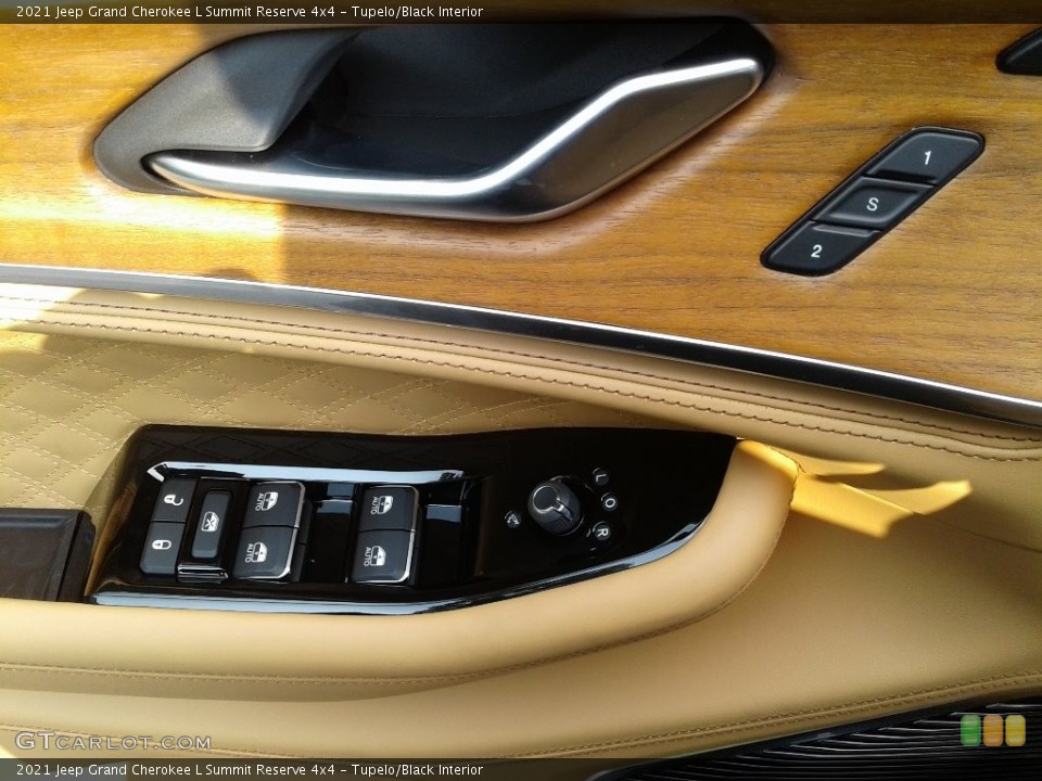Tupelo/Black Interior Door Panel for the 2021 Jeep Grand Cherokee L Summit Reserve 4x4 #142519993