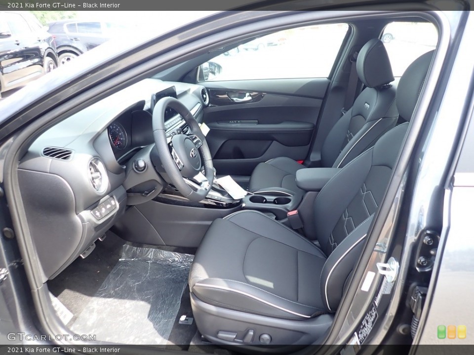 Black Interior Front Seat for the 2021 Kia Forte GT-Line #142521358