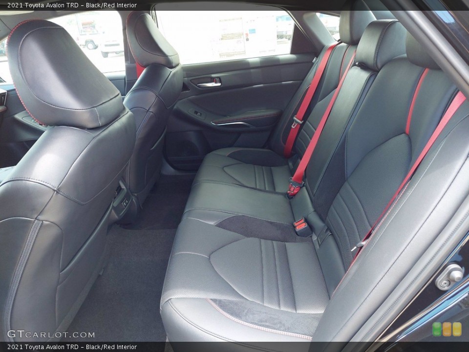 Black/Red Interior Rear Seat for the 2021 Toyota Avalon TRD #142521787