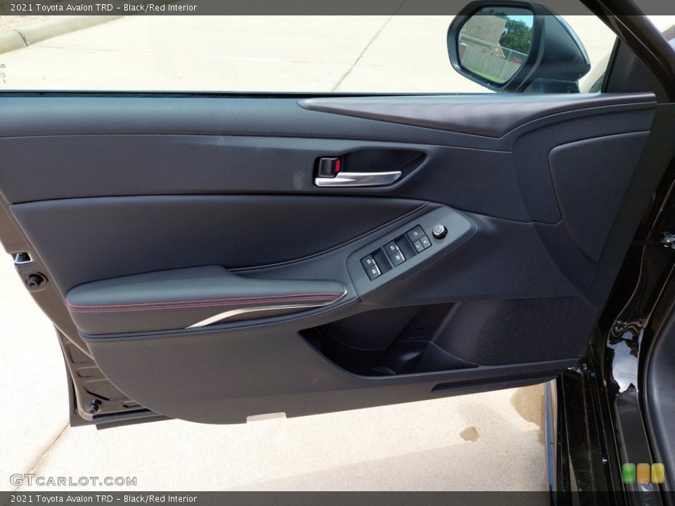 Black/Red Interior Door Panel for the 2021 Toyota Avalon TRD #142521802
