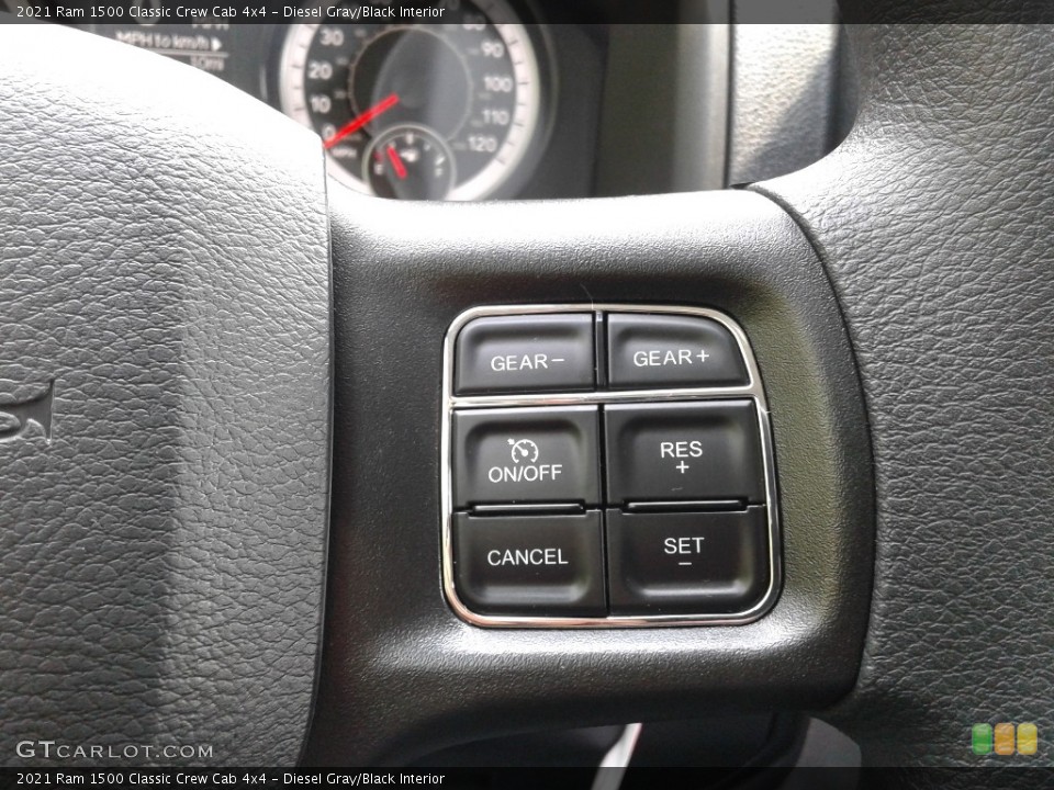 Diesel Gray/Black Interior Steering Wheel for the 2021 Ram 1500 Classic Crew Cab 4x4 #142522144