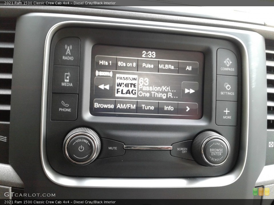 Diesel Gray/Black Interior Audio System for the 2021 Ram 1500 Classic Crew Cab 4x4 #142522180