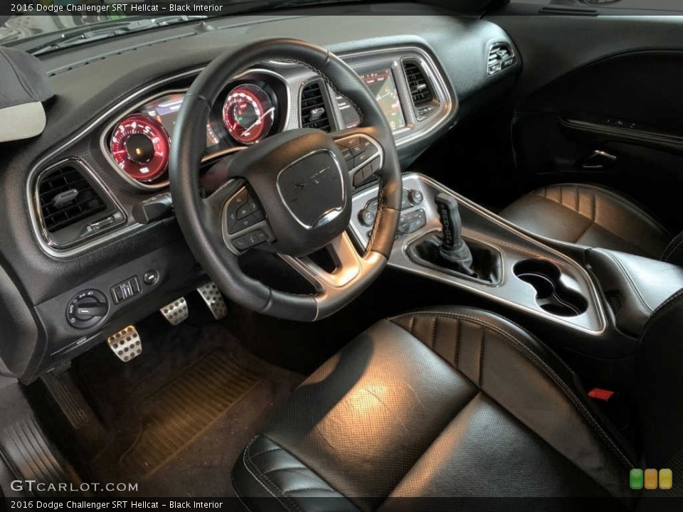 Black Interior Front Seat for the 2016 Dodge Challenger SRT Hellcat #142522531
