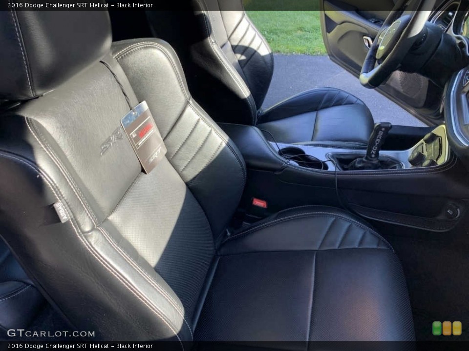 Black Interior Front Seat for the 2016 Dodge Challenger SRT Hellcat #142522549