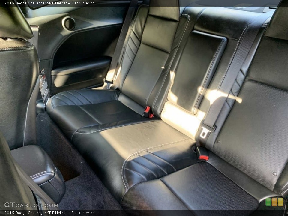 Black Interior Rear Seat for the 2016 Dodge Challenger SRT Hellcat #142522567