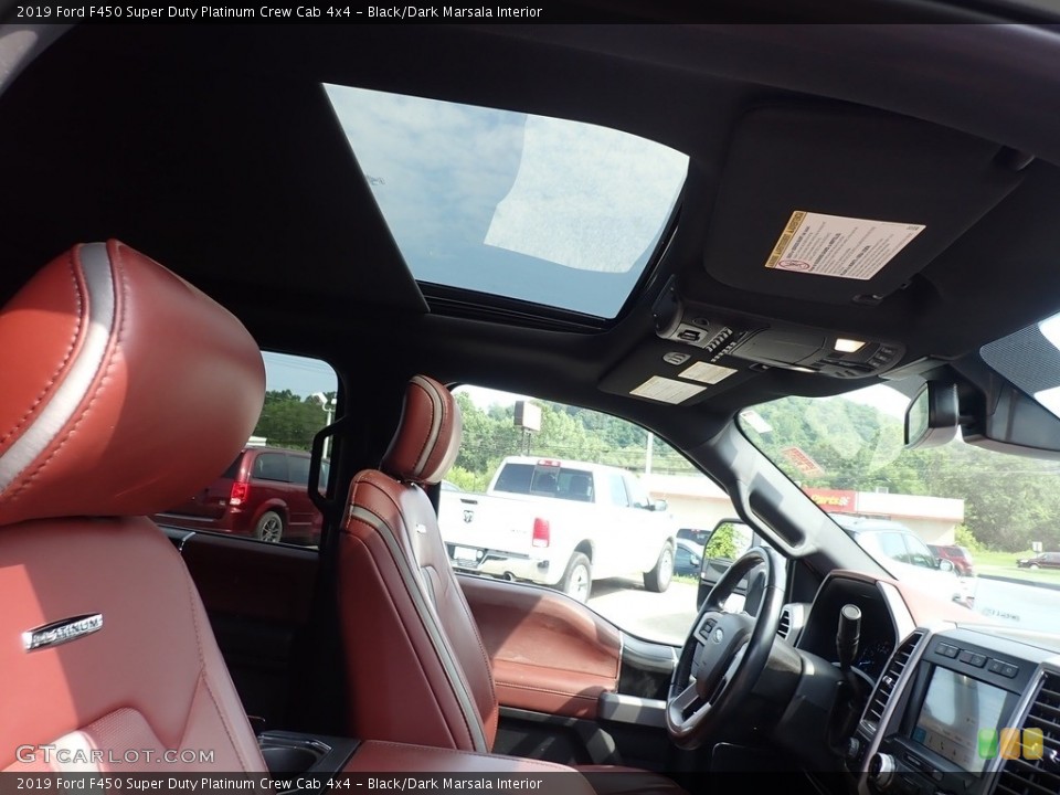 Black/Dark Marsala 2019 Ford F450 Super Duty Interiors