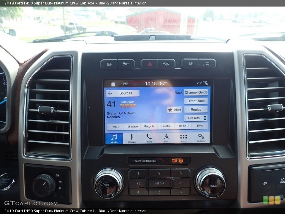 Black/Dark Marsala Interior Controls for the 2019 Ford F450 Super Duty Platinum Crew Cab 4x4 #142526058