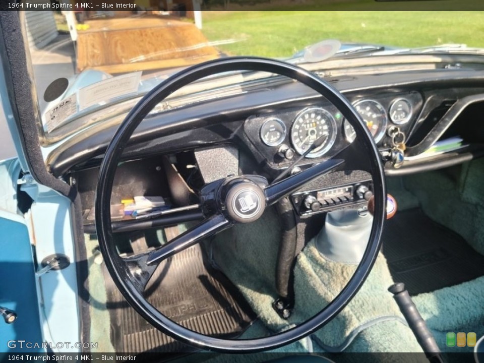 Blue Interior Steering Wheel for the 1964 Triumph Spitfire 4 MK1 #142530969