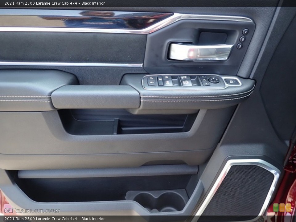 Black Interior Door Panel for the 2021 Ram 2500 Laramie Crew Cab 4x4 #142533148