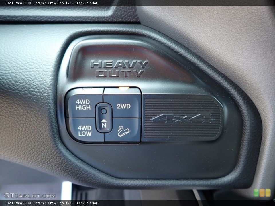 Black Interior Controls for the 2021 Ram 2500 Laramie Crew Cab 4x4 #142533169