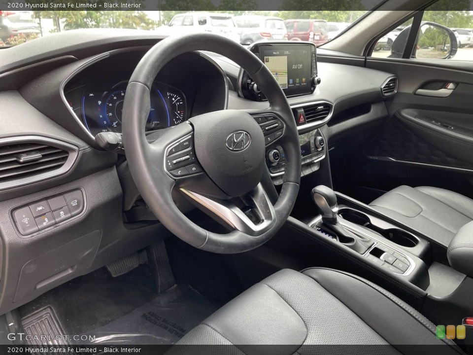 Black Interior Photo for the 2020 Hyundai Santa Fe Limited #142534453