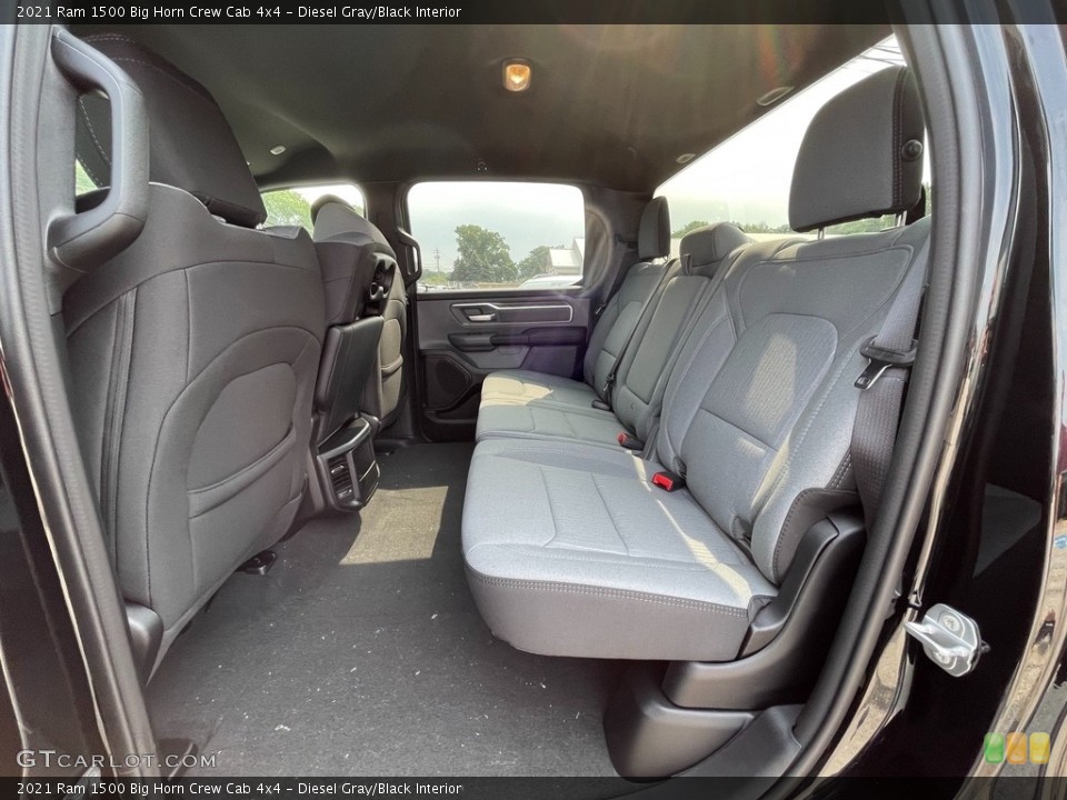 Diesel Gray/Black Interior Rear Seat for the 2021 Ram 1500 Big Horn Crew Cab 4x4 #142536092