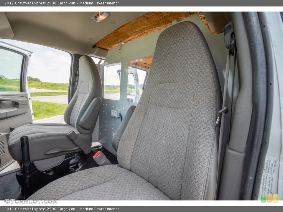 Medium Pewter Interior Front Seat for the 2012 Chevrolet Express 2500 Cargo Van #142537157