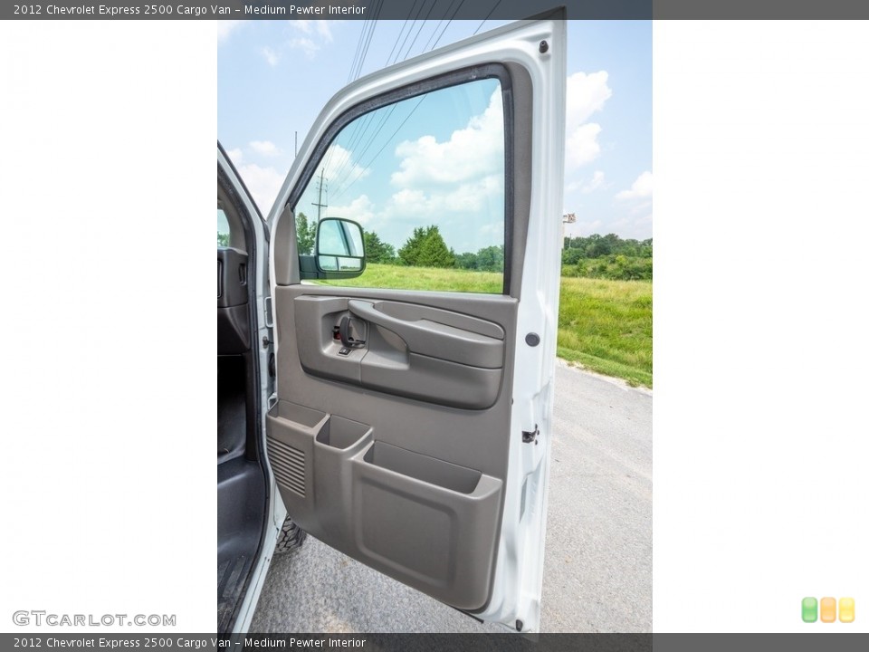 Medium Pewter Interior Door Panel for the 2012 Chevrolet Express 2500 Cargo Van #142537310