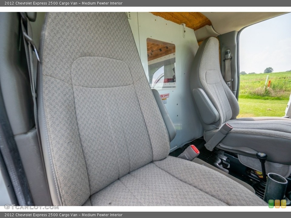 Medium Pewter Interior Front Seat for the 2012 Chevrolet Express 2500 Cargo Van #142537355