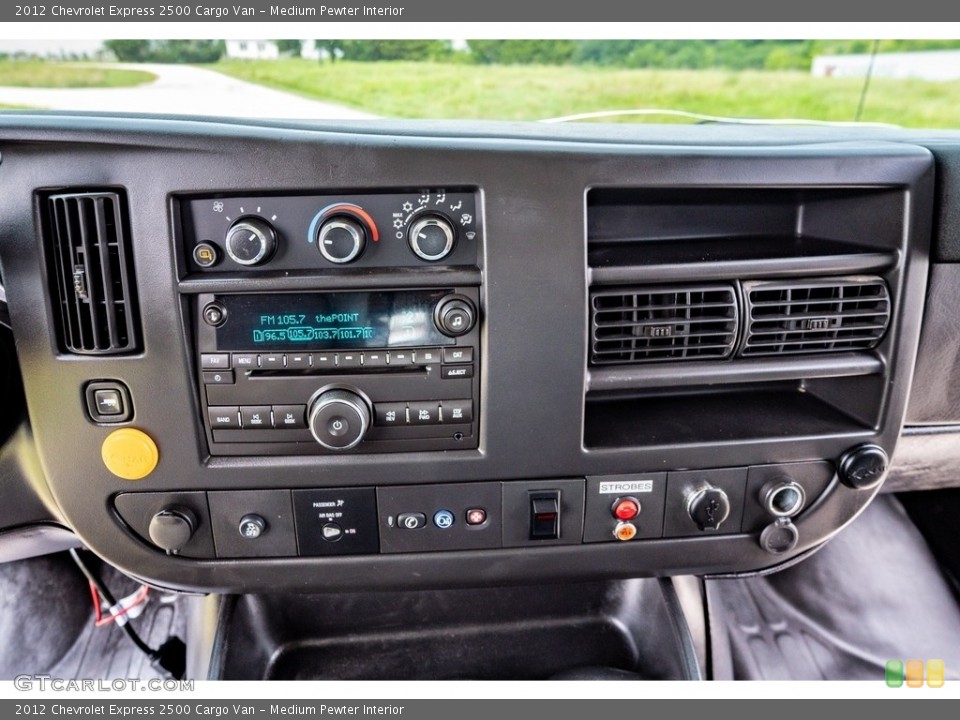 Medium Pewter Interior Controls for the 2012 Chevrolet Express 2500 Cargo Van #142537385