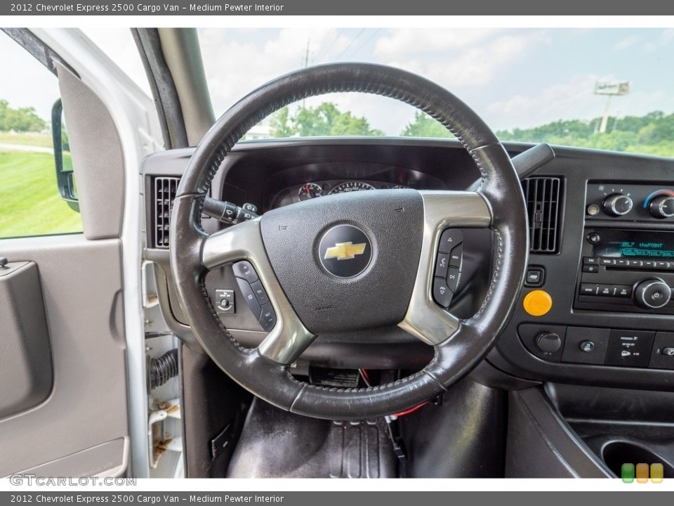Medium Pewter Interior Steering Wheel for the 2012 Chevrolet Express 2500 Cargo Van #142537397
