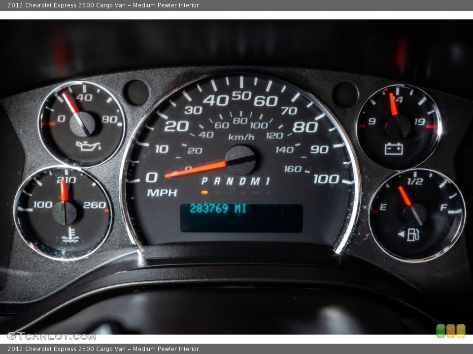 Medium Pewter Interior Gauges for the 2012 Chevrolet Express 2500 Cargo Van #142537433