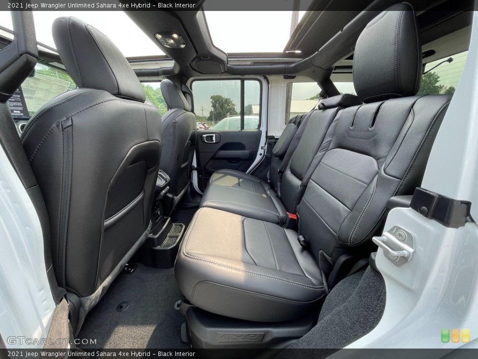 Black Interior Rear Seat for the 2021 Jeep Wrangler Unlimited Sahara 4xe Hybrid #142537523