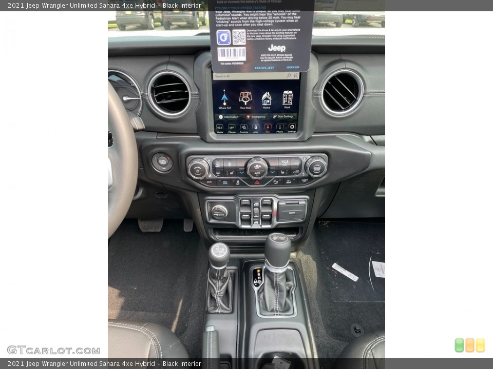 Black Interior Controls for the 2021 Jeep Wrangler Unlimited Sahara 4xe Hybrid #142537559