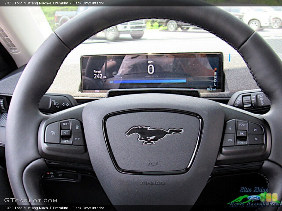 Black Onyx Interior Steering Wheel for the 2021 Ford Mustang Mach-E Premium #142538018