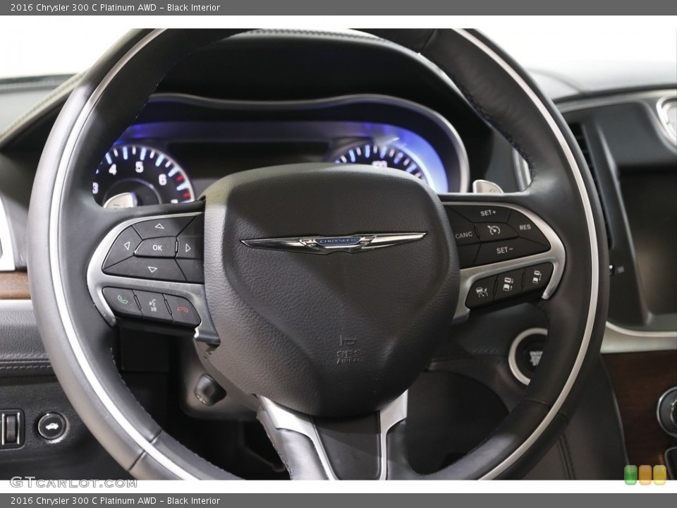 Black Interior Steering Wheel for the 2016 Chrysler 300 C Platinum AWD #142538541